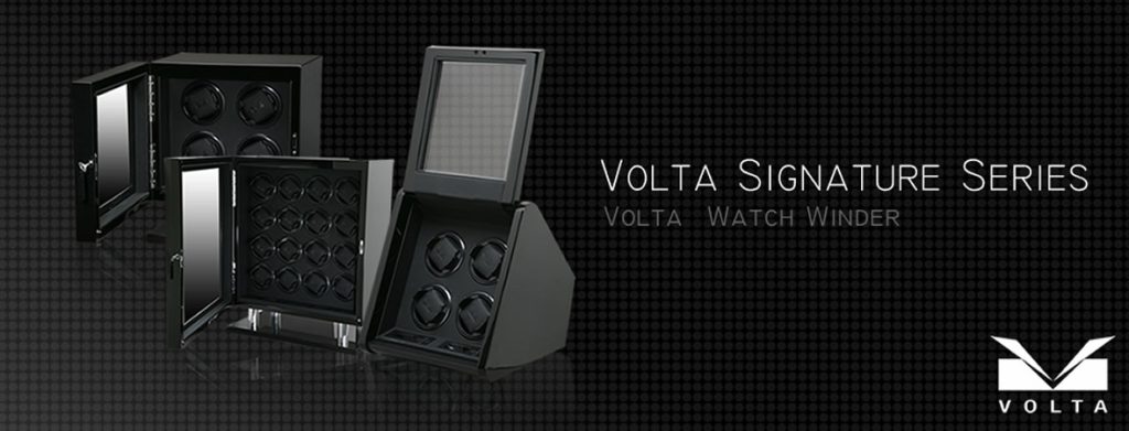 Volta Black Leather Watch Box & Jewelry Storage Box