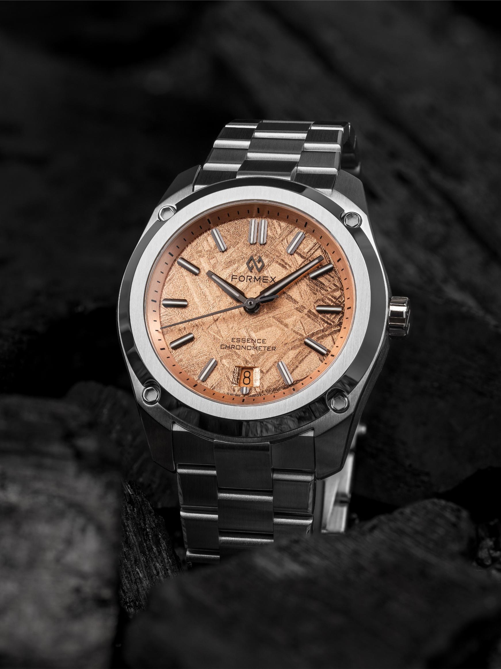 Formex Essence 39 mm Space Gold Automatic COSC on steel bracelet
