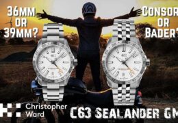 Christopher Ward 36/39mm C63 Sealander GMT