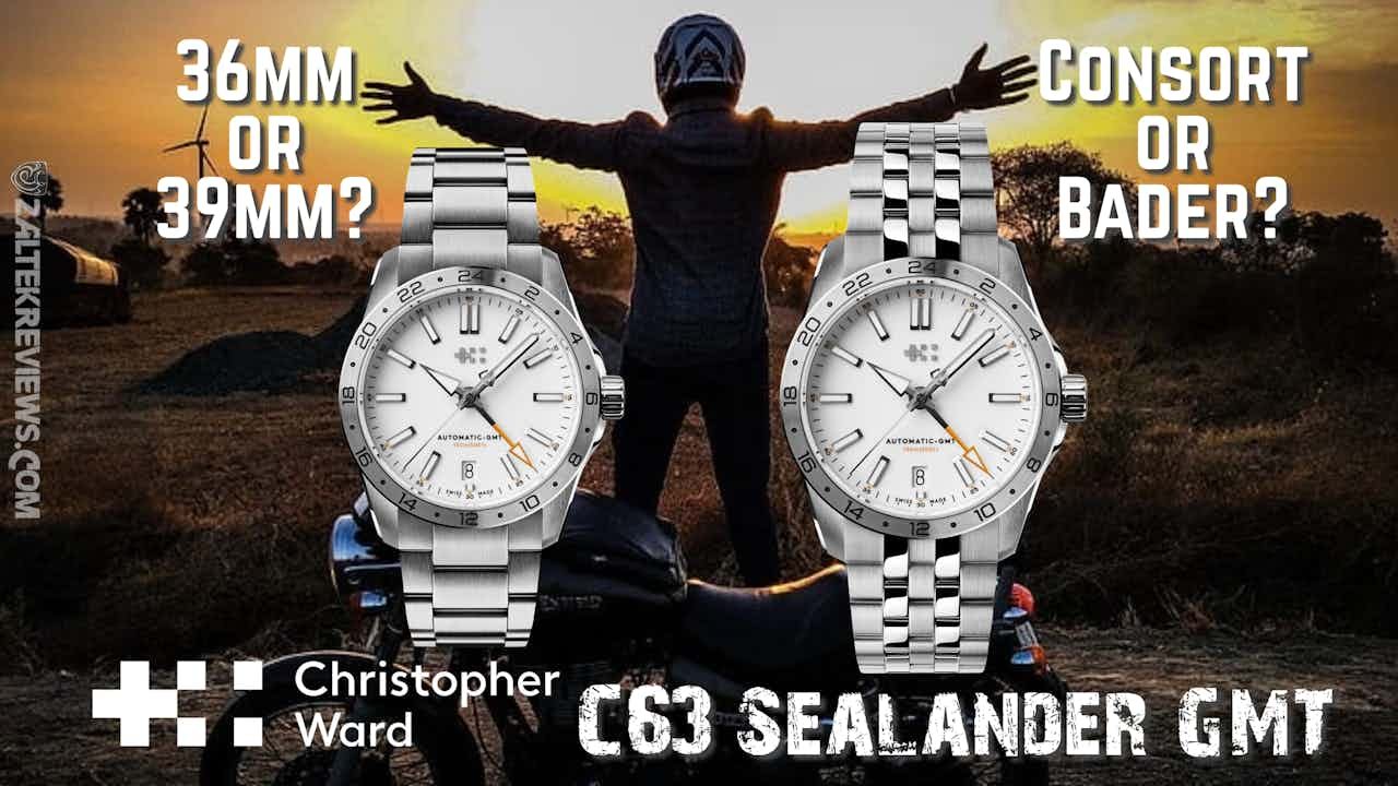 Read more about the article Christopher Ward 36/39mm C63 Sealander GMT