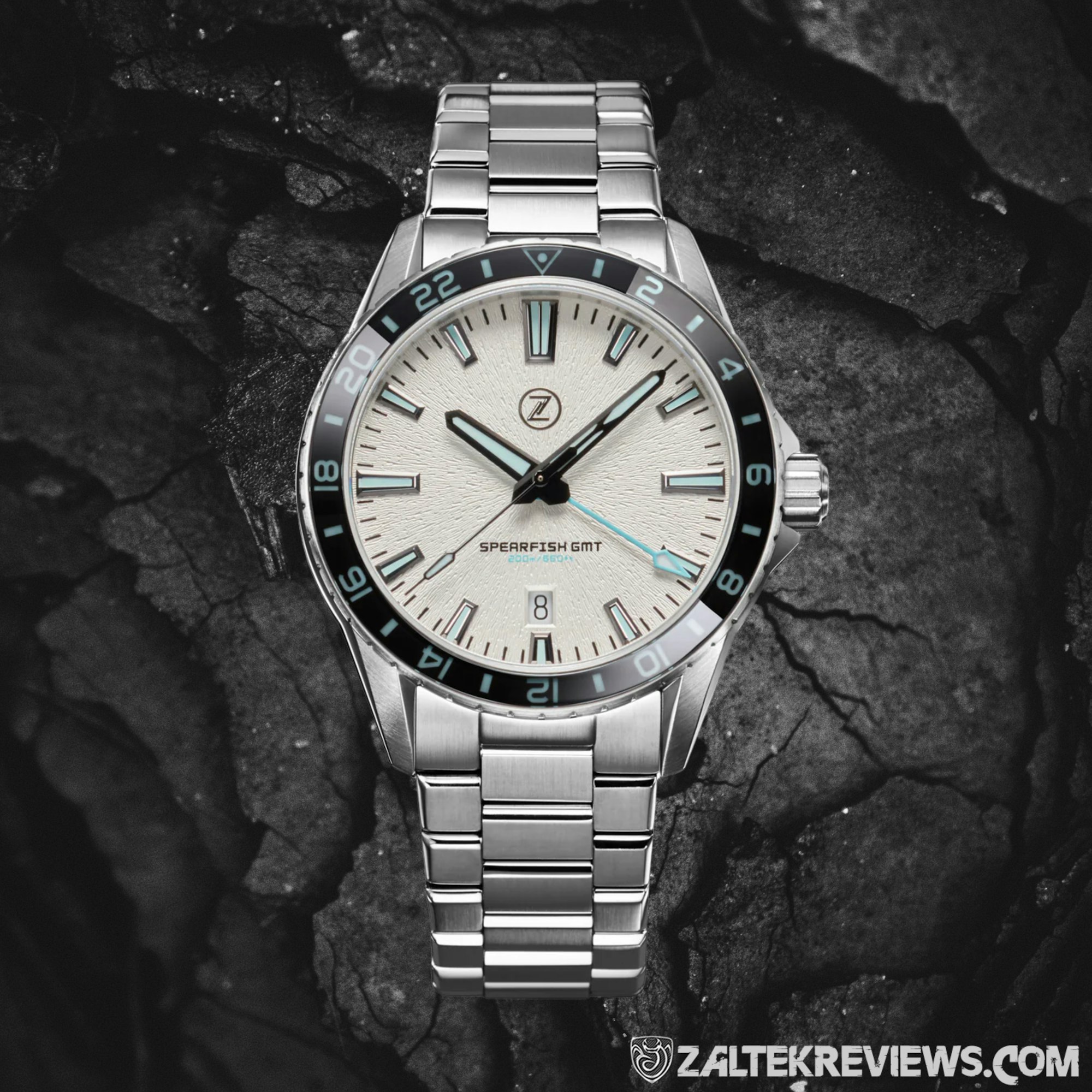 Zelos Spearfish GMT | Frost White